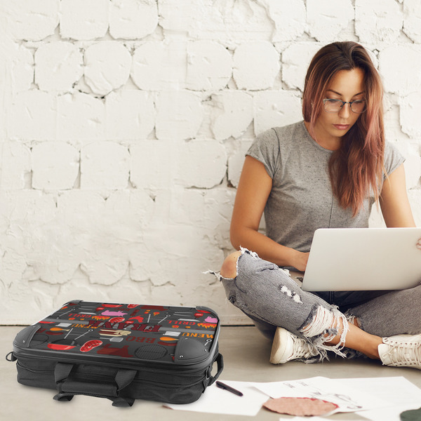 Barbeque 18" Laptop Briefcase - LIFESTYLE