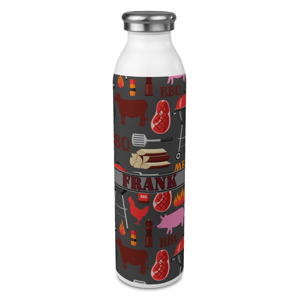 Custom Barbeque 20oz Stainless Steel Water Bottle - Full Print (Personalized)