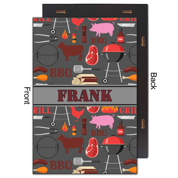 Barbeque 20x30 Wood Print - Front & Back View