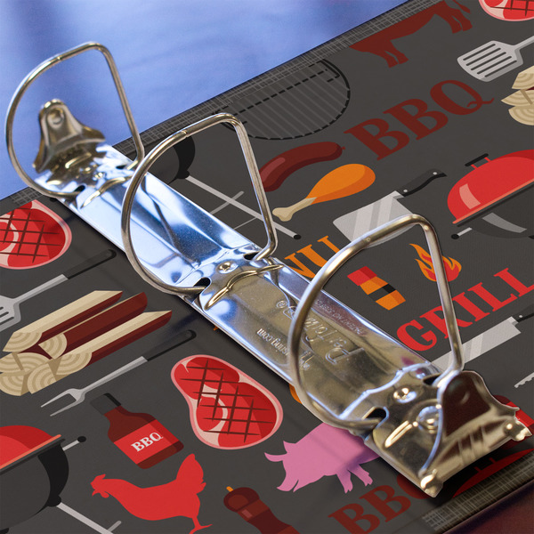 Barbeque 3 Ring Binders - Full Wrap - 2" - DETAIL