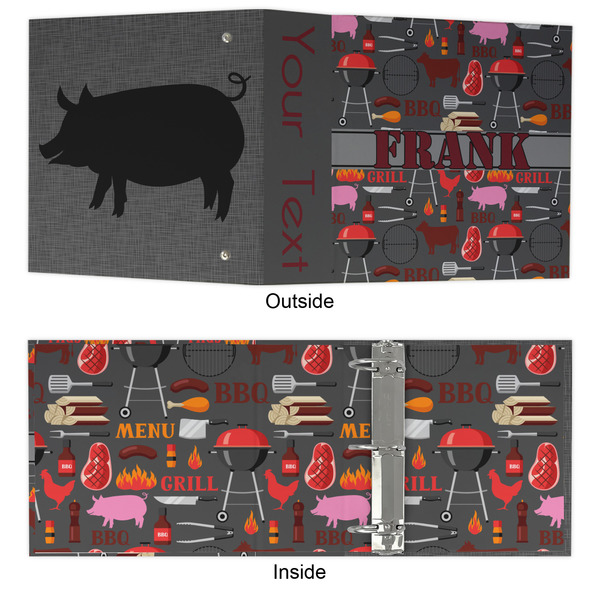 Barbeque 3 Ring Binders - Full Wrap - 3" - APPROVAL