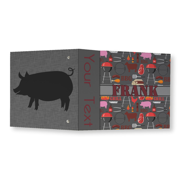 Barbeque 3 Ring Binders - Full Wrap - 3" - OPEN OUTSIDE