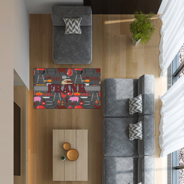 Barbeque 3'x5' Indoor Area Rugs - IN CONTEXT