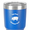 Barbeque 30 oz Stainless Steel Ringneck Tumbler - Blue - Close Up