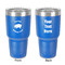 Barbeque 30 oz Stainless Steel Tumbler - Royal Blue - Double-Sided (Personalized)