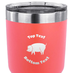Barbeque 30 oz Stainless Steel Tumbler - Coral - Double Sided (Personalized)