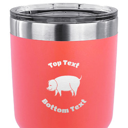 Barbeque 30 oz Stainless Steel Tumbler - Coral - Single Sided (Personalized)