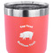 Barbeque 30 oz Stainless Steel Ringneck Tumbler - Coral - CLOSE UP