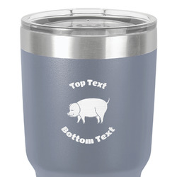 Barbeque 30 oz Stainless Steel Tumbler - Grey - Single-Sided (Personalized)