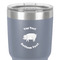Barbeque 30 oz Stainless Steel Ringneck Tumbler - Grey - Close Up