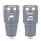 Barbeque 30 oz Stainless Steel Tumbler - Grey - Double-Sided (Personalized)