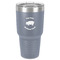 Barbeque 30 oz Stainless Steel Ringneck Tumbler - Grey - Front