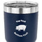 Barbeque 30 oz Stainless Steel Ringneck Tumbler - Navy - CLOSE UP