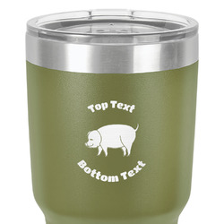 Barbeque 30 oz Stainless Steel Tumbler - Olive - Single-Sided (Personalized)