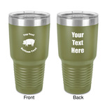 Barbeque 30 oz Stainless Steel Tumbler - Olive - Double-Sided (Personalized)