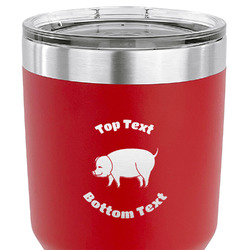 Barbeque 30 oz Stainless Steel Tumbler - Red - Single Sided (Personalized)