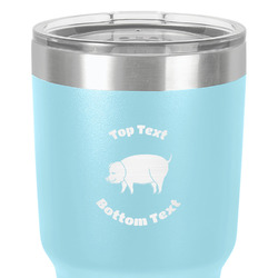 Barbeque 30 oz Stainless Steel Tumbler - Teal - Double-Sided (Personalized)