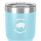 Barbeque 30 oz Stainless Steel Ringneck Tumbler - Teal - Close Up