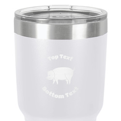Barbeque 30 oz Stainless Steel Tumbler - White - Single-Sided (Personalized)