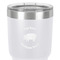 Barbeque 30 oz Stainless Steel Ringneck Tumbler - White - Close Up
