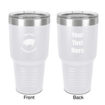Barbeque 30 oz Stainless Steel Tumbler - White - Double-Sided (Personalized)