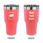 Barbeque 30 oz Stainless Steel Tumbler - Coral - Double Sided (Personalized)