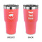 Barbeque 30 oz Stainless Steel Tumbler - Coral - Double Sided (Personalized)