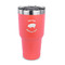 Barbeque 30 oz Stainless Steel Ringneck Tumblers - Coral - FRONT