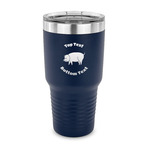 Barbeque 30 oz Stainless Steel Tumbler - Navy - Single Sided (Personalized)