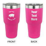 Barbeque 30 oz Stainless Steel Tumbler - Pink - Double Sided (Personalized)
