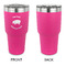 Barbeque 30 oz Stainless Steel Ringneck Tumblers - Pink - Single Sided - APPROVAL