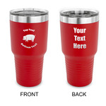 Barbeque 30 oz Stainless Steel Tumbler - Red - Double Sided (Personalized)