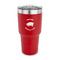 Barbeque 30 oz Stainless Steel Ringneck Tumblers - Red - FRONT
