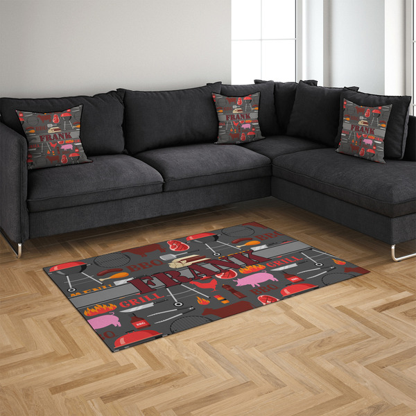 Barbeque 4'x6' Indoor Area Rugs - IN CONTEXT