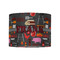 Barbeque 8" Drum Lampshade - FRONT (Fabric)