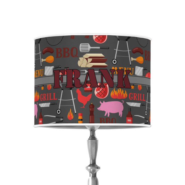Barbeque 8" Drum Lampshade - ON STAND (Poly Film)