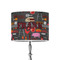 Barbeque 8" Drum Lampshade - ON STAND (Poly Film)