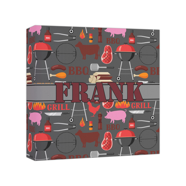 Custom Barbeque Canvas Print - 8x8 (Personalized)