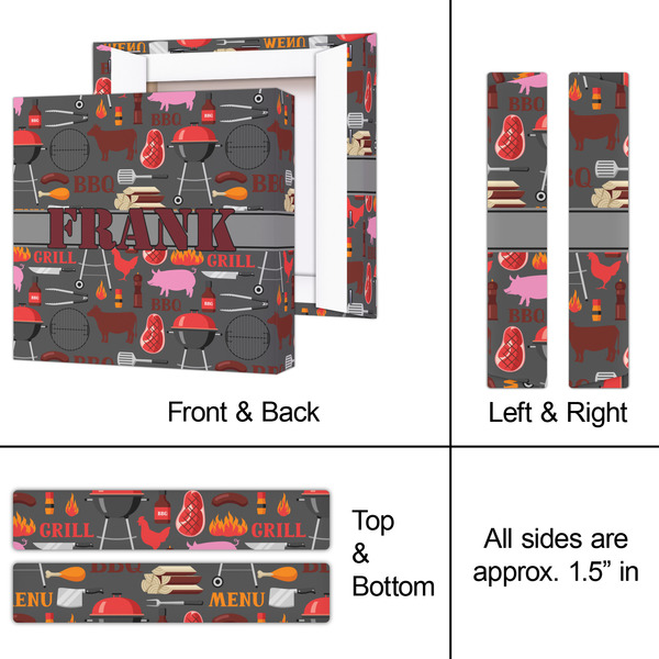 Barbeque 8x8 - Canvas Print - Approval