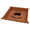 Barbeque 9" x 9" Leatherette Snap Up Tray - FOLDED