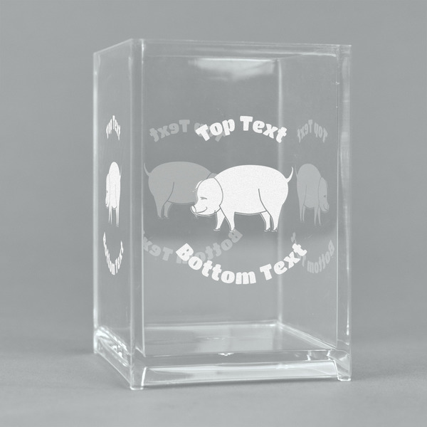 Custom Barbeque Acrylic Pen Holder (Personalized)