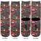 Barbeque Adult Crew Socks - Double Pair - Front and Back - Apvl