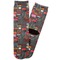 Barbeque Adult Crew Socks - Single Pair - Front and Back