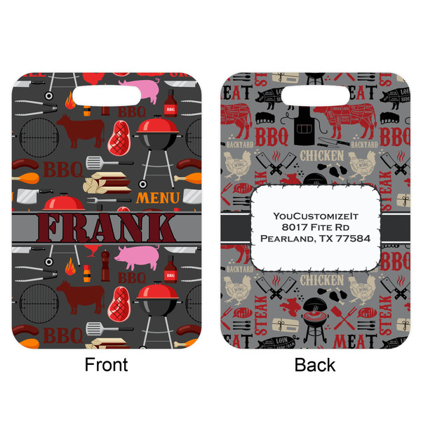 Barbeque Aluminum Luggage Tag (Front + Back)