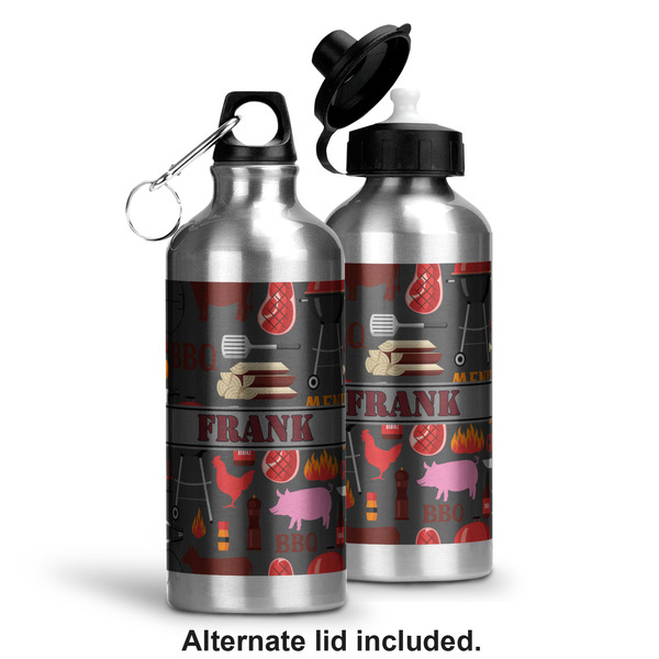 Barbeque Aluminum Water Bottle - Alternate lid options
