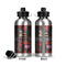 Barbeque Aluminum Water Bottle - Front and Back