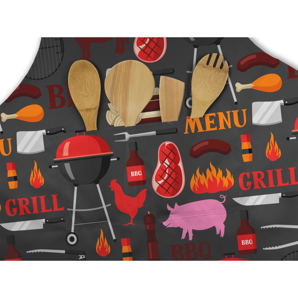 Barbeque Apron - Pocket Detail with Props