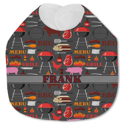 Barbeque Jersey Knit Baby Bib w/ Name or Text
