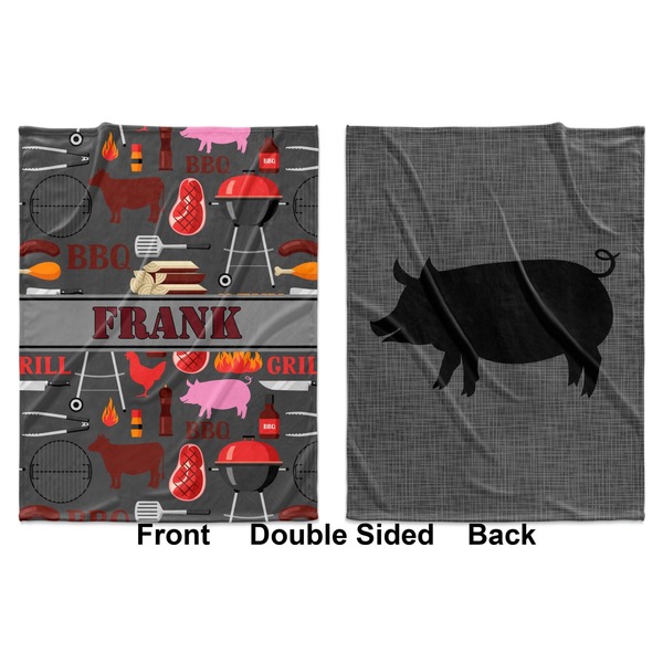 Barbeque Baby Blanket (Double Sided - Printed Front and Back)
