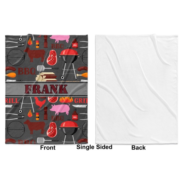 Barbeque Baby Blanket (Single Sided - Printed Front, White Back)